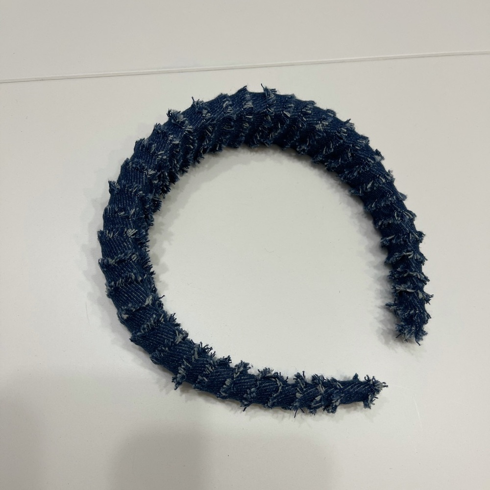 Dark denim headband